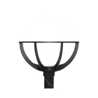 تصویر چراغ سرلوله پارکی نیم سبد حباب شیشه سوتارا شهاب ST-504003