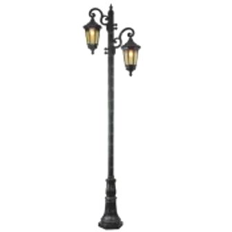 چراغ پارکی دوشاخه مانک پایا ROMIA-MM244PG