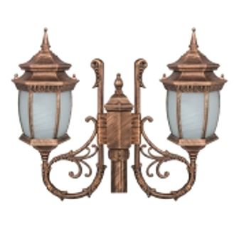 تصویر چراغ پارکی دو شعله تکشیدفام Mabad Rabo Khomrehei Ta-7923U