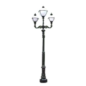 سرشعله چراغ پارکی سه شاخه مانک پایا BUBBLE-M261P4C2 1