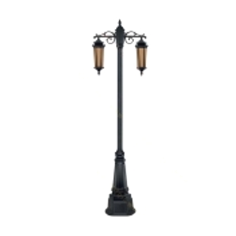 تصویر چراغ پارکی دو شاخه تکشیدفام معبد سورن 1227D