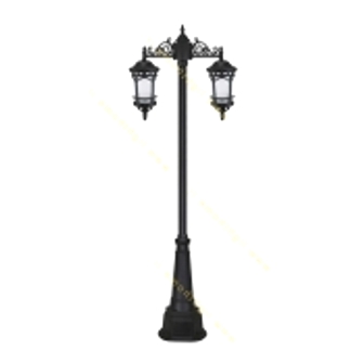 تصویر چراغ پارکی دو شاخه E27 بیتانور فانوس 6825