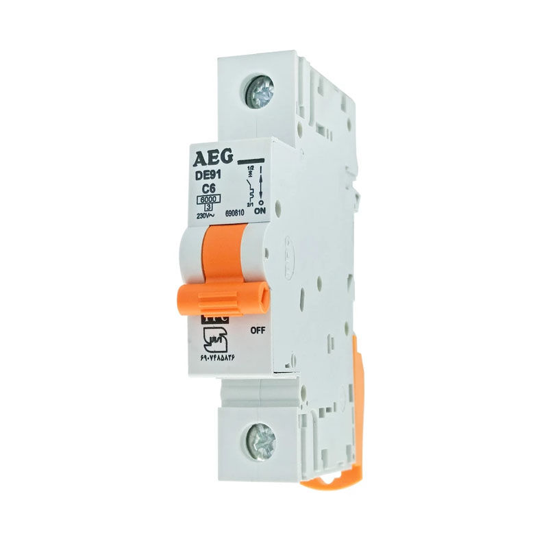 تصویر فیوز مینیاتوری آ ا گ AEG مدل DE91-C06 بسته 12عددی