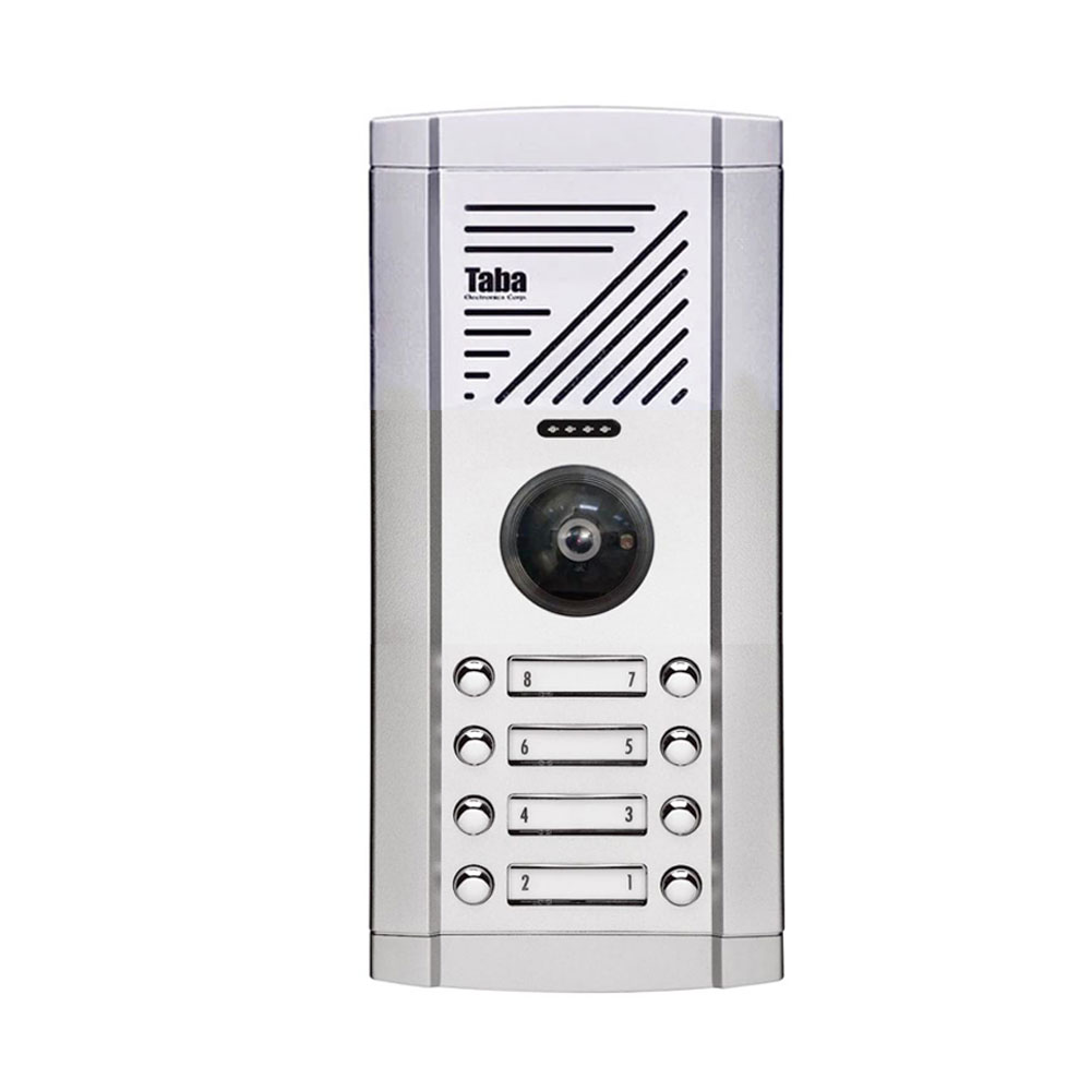 تصویر پنل آیفون تصویری 8 واحدی تابا مدل ثمین TVP-1820