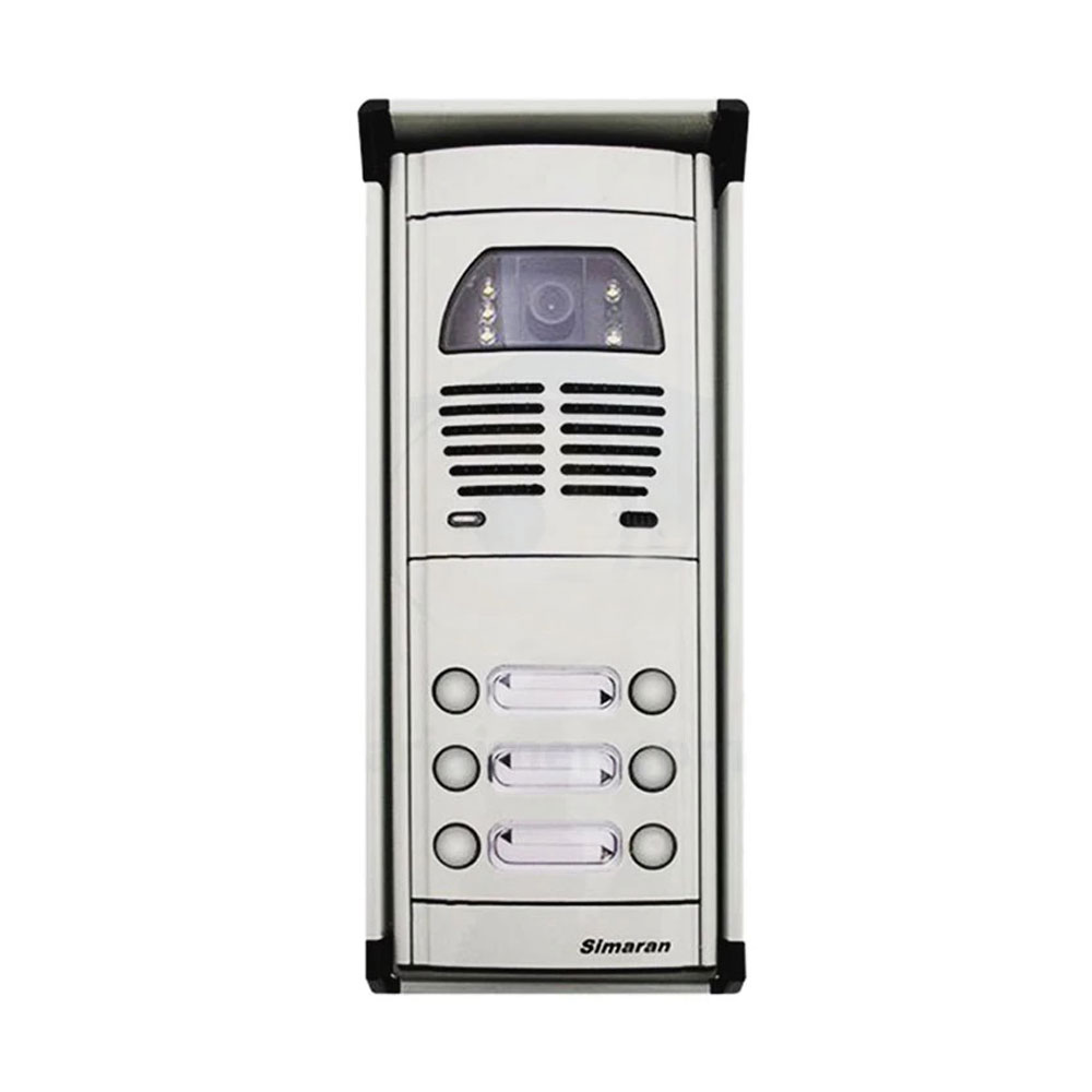 تصویر پنل آیفون تصویری 6 واحدی سیماران مدل فوژان VFC6D