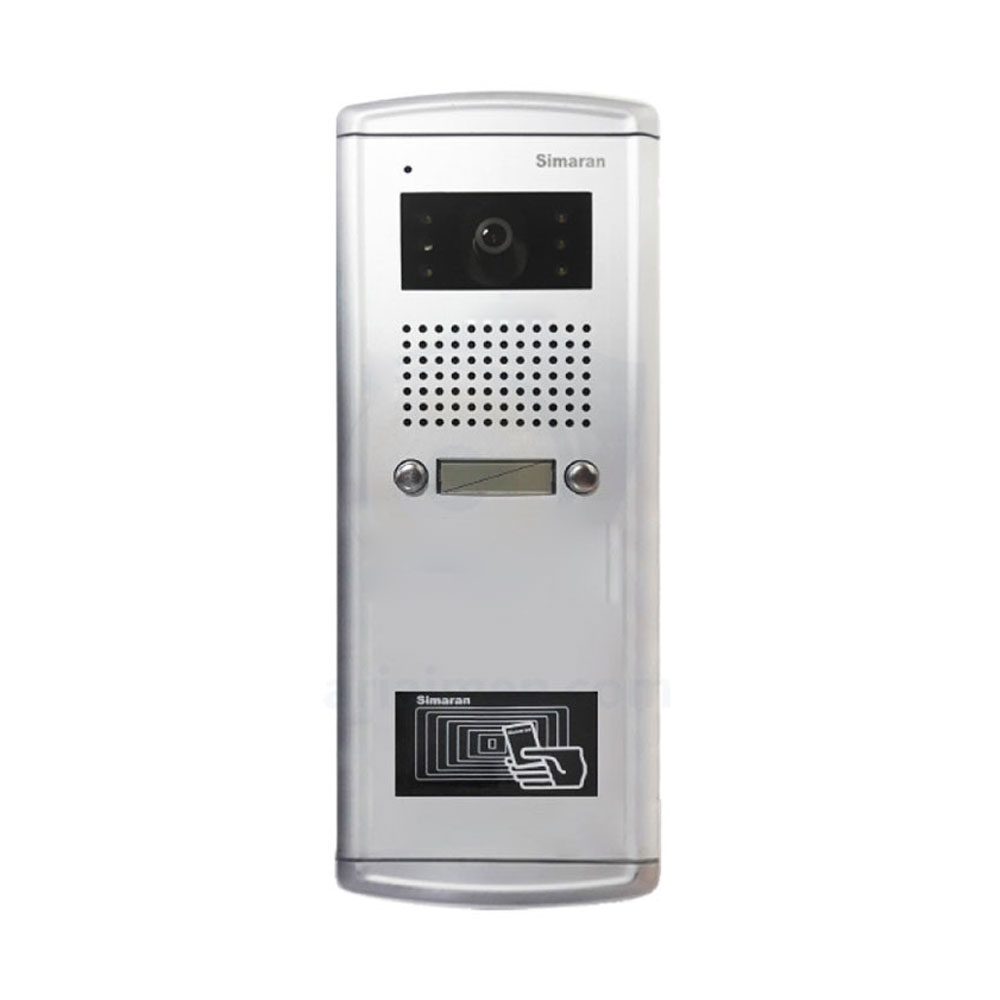 تصویر پنل آیفون تصویری کارتی 2 واحدی سیماران مدل فراز  VFEC2D/N