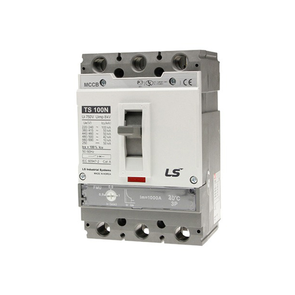 کلید اتوماتیک قابل تنظیم 63 آمپر ال اس مدل سوسل TD100N-FMU-63-3P