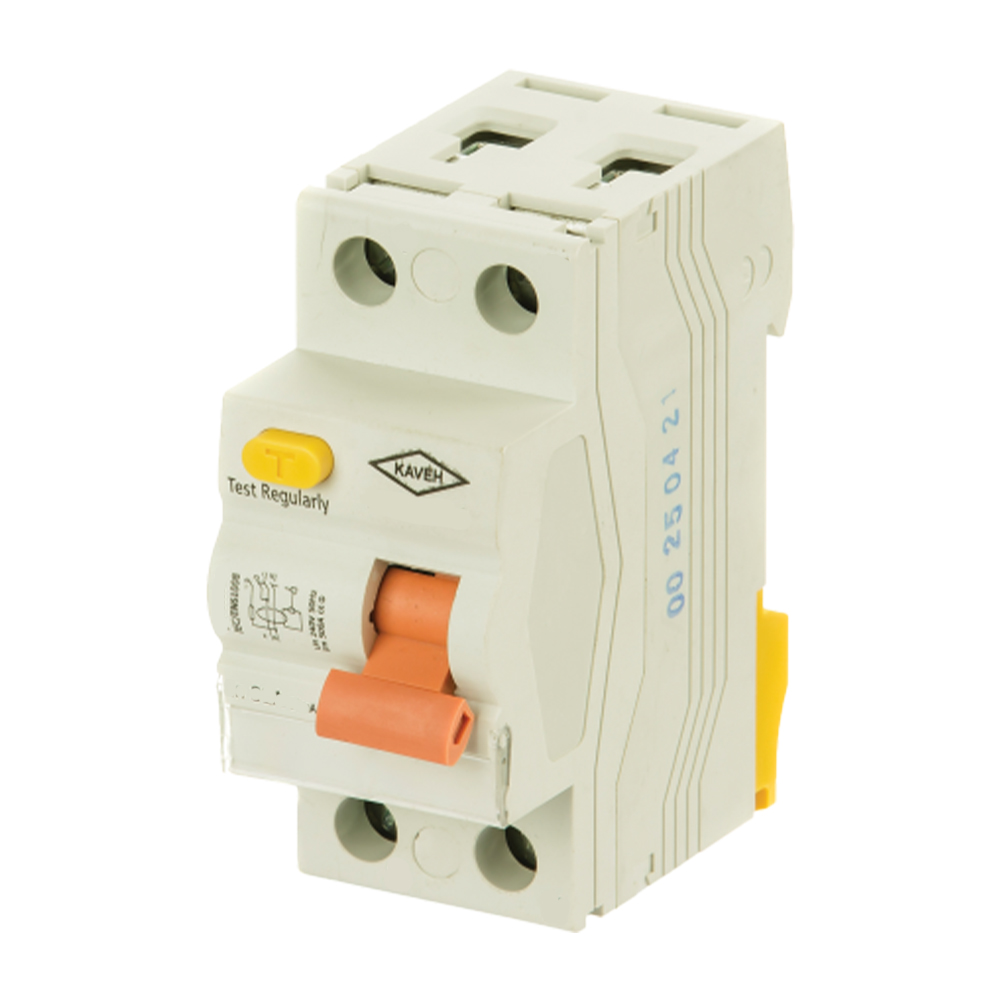 تصویر کلید محافظ جان ترکیبی دو پل 32 آمپر الکترو کاوه کد 32A-10KA