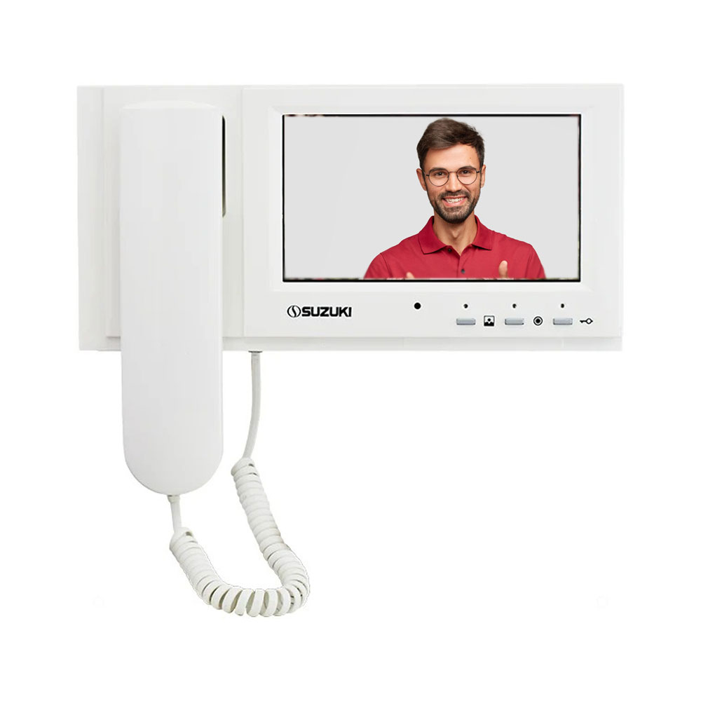 تصویر مانیتور آیفون تصویری 7 اینچ حافظه دار سوزوکی مدل SZ-725M