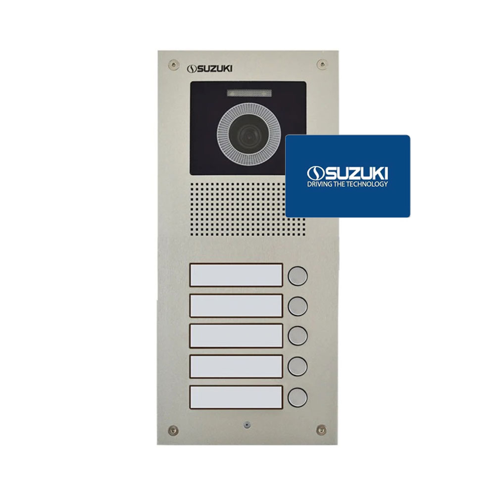 تصویر پنل آیفون تصویری کارتی 5 واحدی سوزوکی سری U