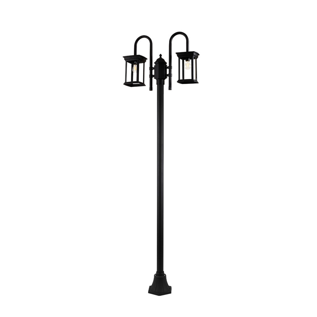 تصویر چراغ حیاطی و پارکی دوشاخه ایستاده شعاع مدل SH-1621-2