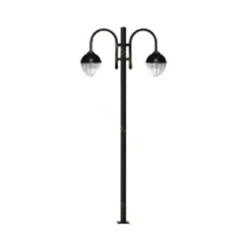 تصویر پایه چراغ پارکی دو طرفه سوتارا روژان ST-543702