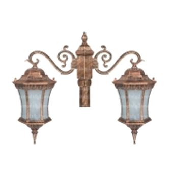 سرشعله چراغ پارکی دوشاخه تکشیدفام رابو کمر باریک 7822D