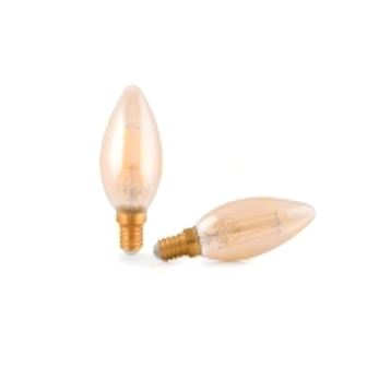 لامپ شمعی طلایی 4 وات شعاع پارس SP-C35-F-4W-GOLD