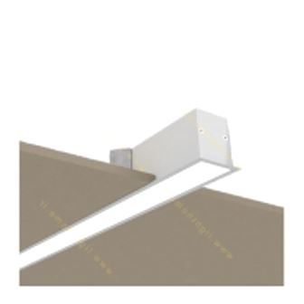 چراغ خطی آویز منحنی و کم عمق چراغ بیمارستانی خطی یک ماژول LED توکار 25 وات مهنام سیلا SB6080L575