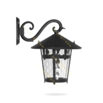 تصویر چراغ دیواری حیاطی E27 شب تاب آبنوس SH-105790320