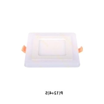 تصویر پنل SMD دو رنگ سه حالته توکار مربع 4 12 وات سان لوکس P 12 4 S