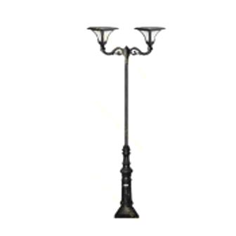 تصویر پایه چراغ پارکی دو شعله سوتارا ماهان ST-521502