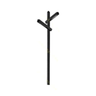 تصویر پایه چراغ پارکی دو طرفه سوتارا نارسیس ST-541105