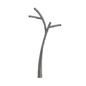 تصویر پایه چراغ پارکی دو طرفه سوتارا کهکشان الیت ST-524802