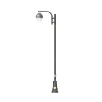 چراغ پارکی یک طرفه E27 روشنا آفتابگردان AFTAB GARDAN-4017