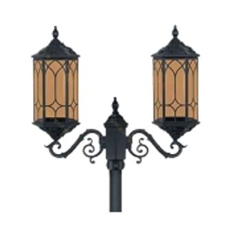 تصویر چراغ پارکی دو شاخه تکشیدفام پادینا 9022U