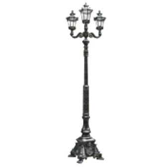 سرشعله چراغ پارکی سه شاخه مانک پایا ERICA-LM208P3C3