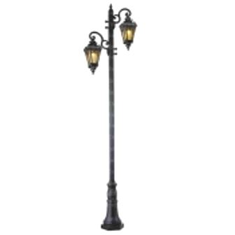 تصویر سرشعله چراغ پارکی دو شاخه مانک پایا ELENA-MM221PG