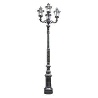 سرشعله چراغ پارکی چهار شاخه مانک پایا ERICA-LM208P3C4