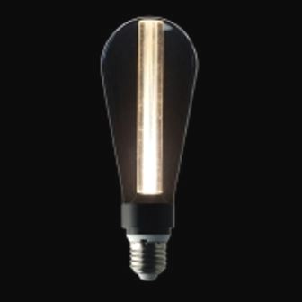 تصویر لامپ ادیسونی 3 وات PEAR LED حباب خاکستری روشن
