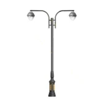 چراغ پارکی دو طرفه E27 روشنا یاقوت YAGHOUT-4682