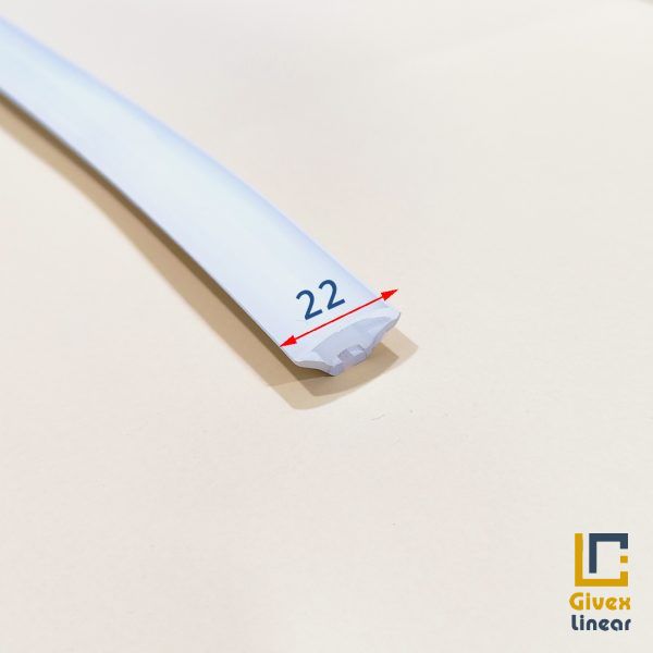 تصویر پروفیل سیلیکونی لاین نوری کنج 22 برش 13