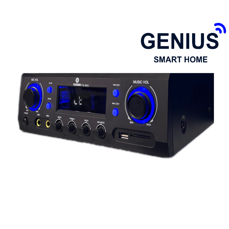 تصویر آمپلی فایر رومیزی FG Sound مدل FG-60U دارای دو خروجی 10