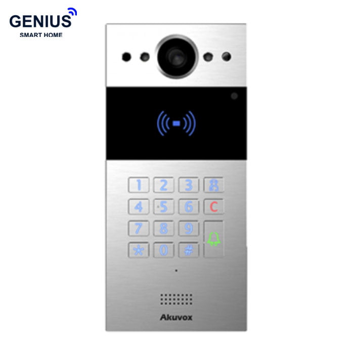 تصویر آیفون تصویری اینترکام Akuvox مدل R20K on wall