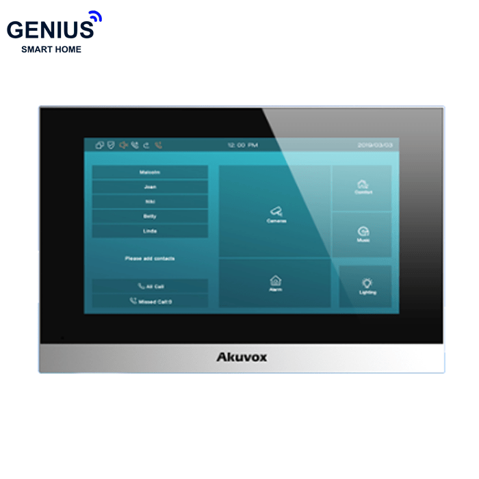 تصویر تاچ پنل داخلی آیفون Akuvox مدل C315S