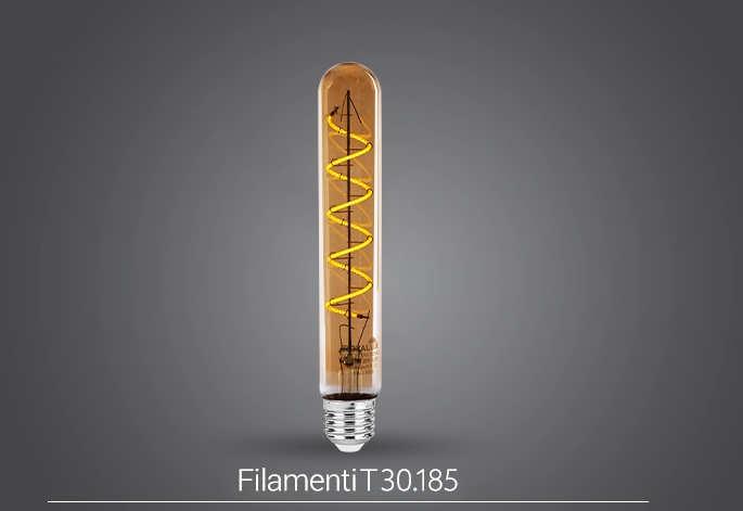 لامپ LED حبابی ۵ وات T-30 185 فیلامنتی پارس شعاع توس