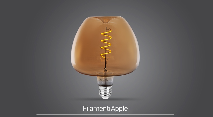 لامپ LED حبابی ۵ وات Apple فیلامنتی پارس شعاع توس