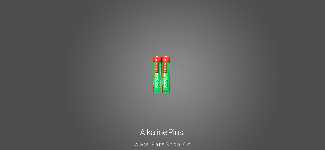 باتری رویالوکس نیم قلمی Plus Alkaline پارس شعاع توس