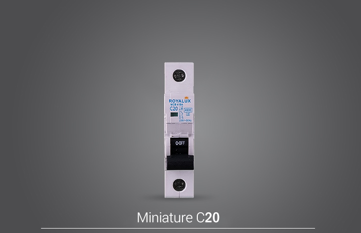 کلیدخودکار مینیاتوری یک پل۴.5ka-c20a پارس شعاع توس