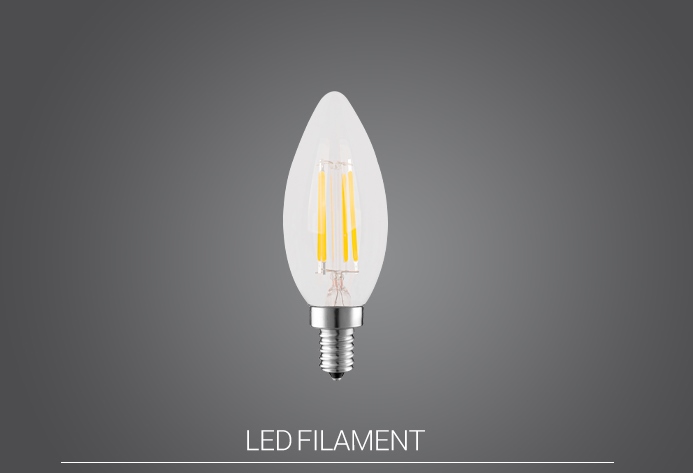 لامپ LED شمعی ۶ وات فیلامنتی E14 پارس شعاع توس