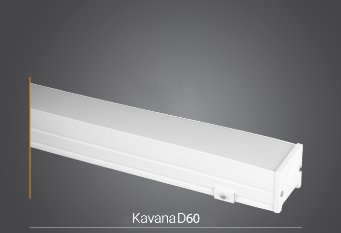 لاین نوری کاوانا ۲۱۰ وات بدنه سفید D60-L3.6 روکار پارس شعاع توس