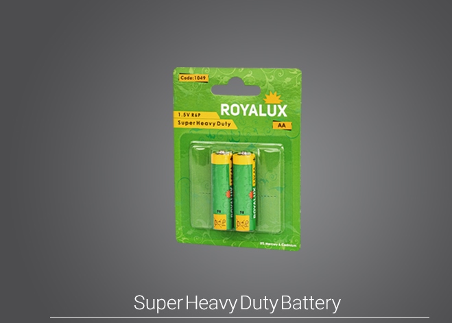 باتری رویالوکس قلمی Super Heavy Duty بلیستر ۲ عددی پارس شعاع توس