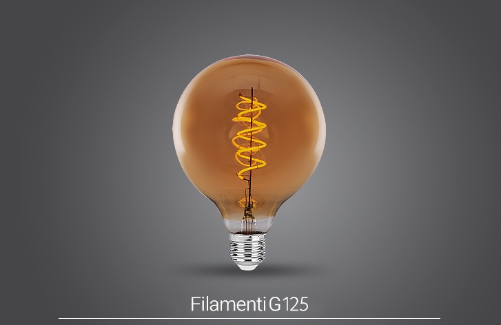 لامپ LED حبابی ۵ وات G125 فیلامنتی پارس شعاع توس