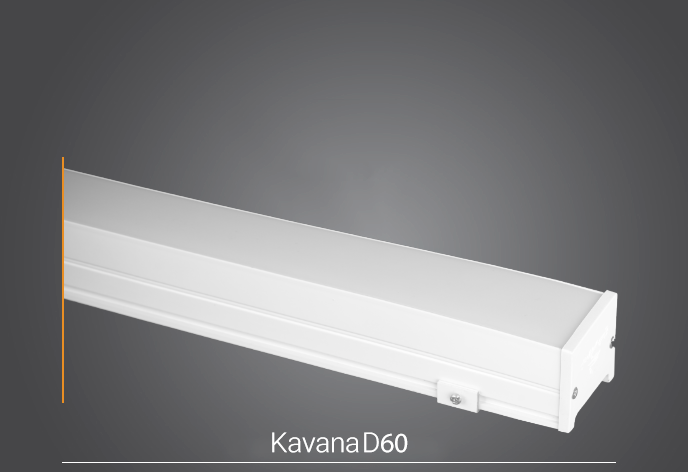 لاین نوری کاوانا ۱۰۵ وات بدنه سفید D60-L1.8 روکار پارس شعاع توس