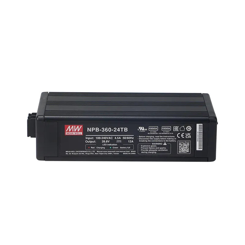 شارژر باتری 24 ولت 12 آمپر مینول مدل NPB-360-24TB MeanWell