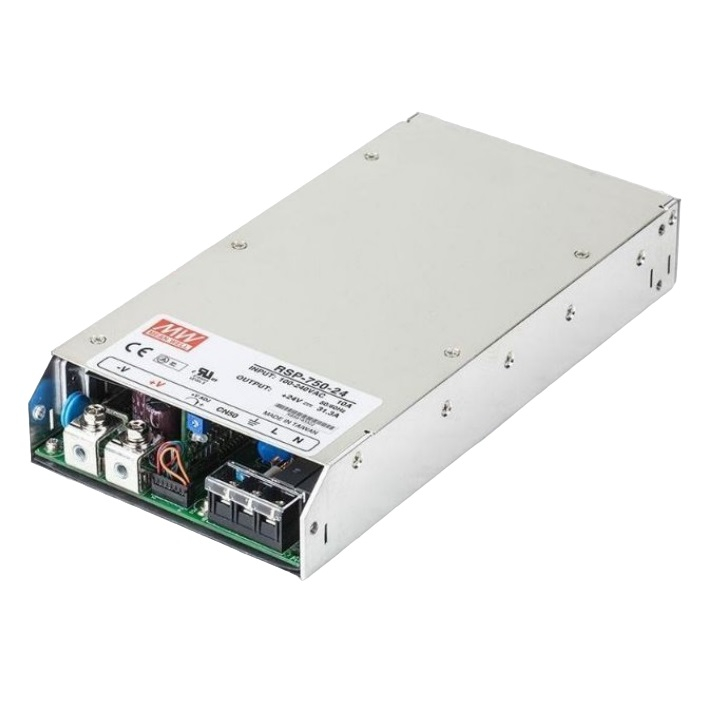 منبع تغذیه 24 ولت 31 آمپر مینول مدل RSP-750-24 MeanWell