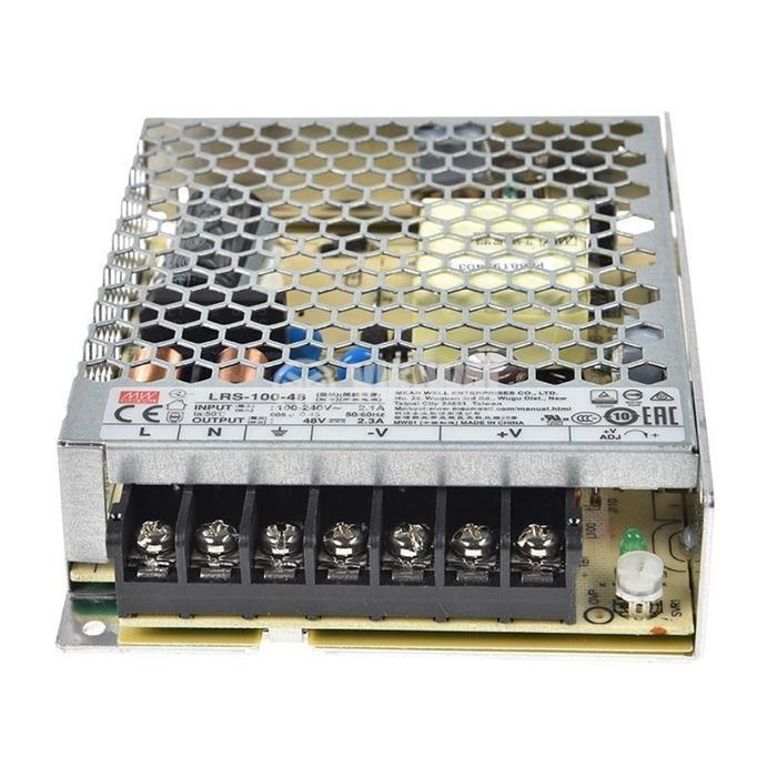 منبع تغذیه 48 ولت 2.3 آمپر مینول مدل LRS-100-48 MeanWell