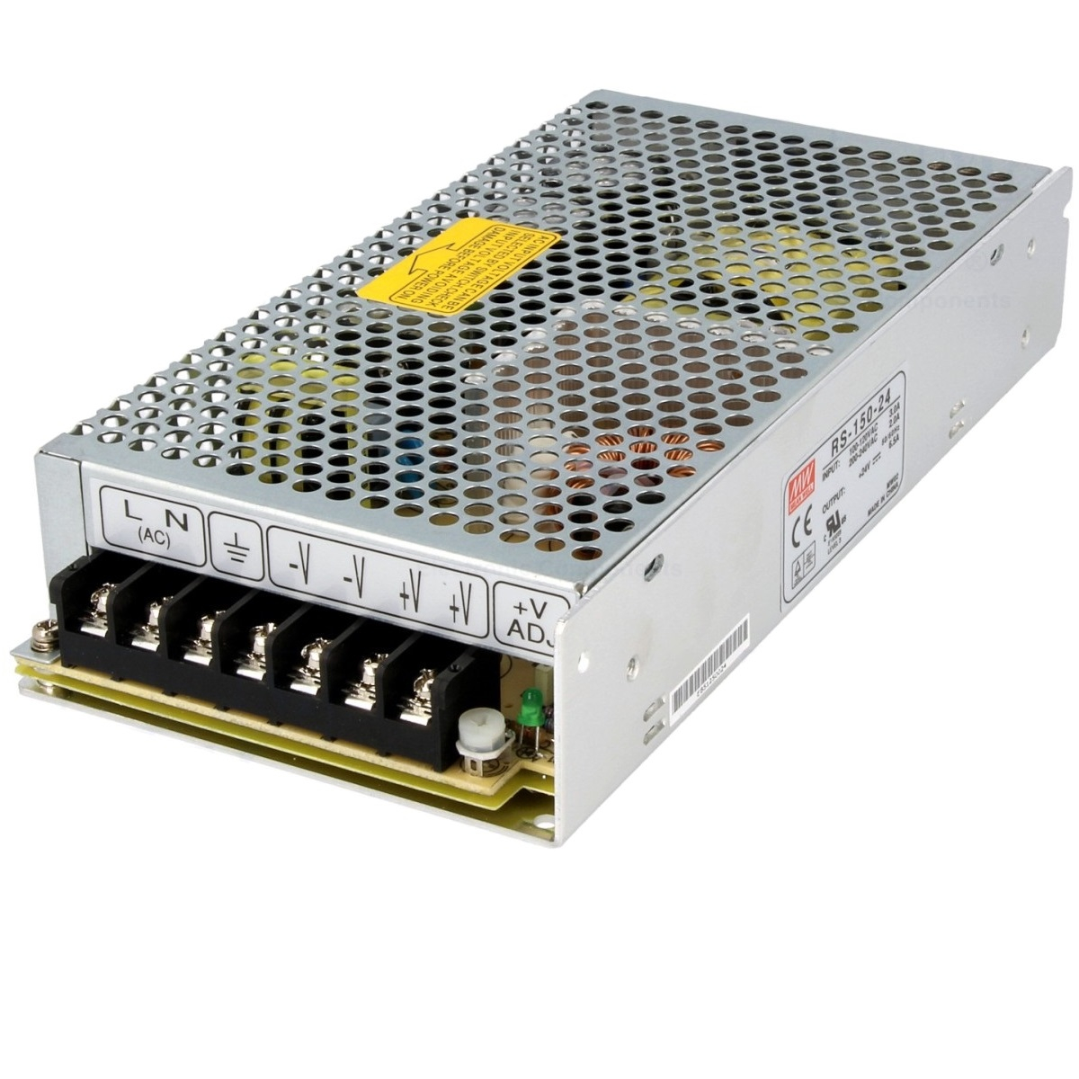 منبع تغذیه 12 ولت 12.5 آمپر مینول مدل RS-150-12 MeanWell