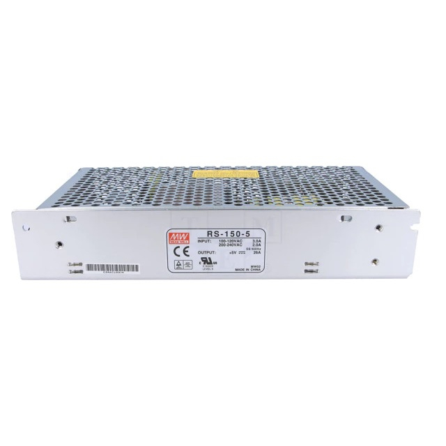 منبع تغذیه 5 ولت 26 آمپر مینول مدل RS-150-5 MeanWell