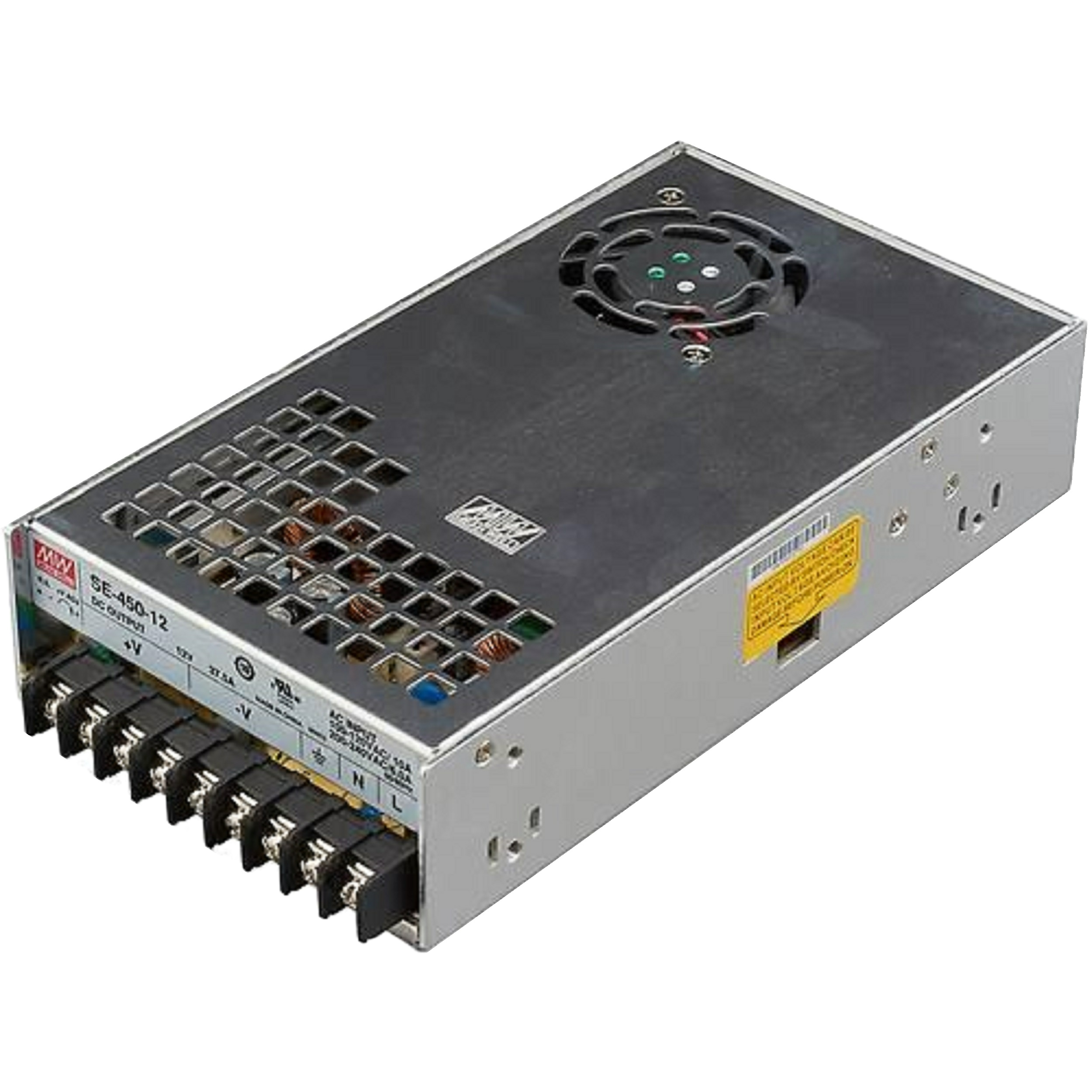 منبع تغذیه 12 ولت 37.5 آمپر مینول مدل SE-450-12 MeanWell
